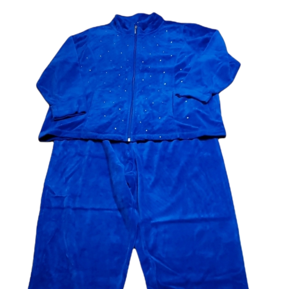Quacker Factory velour Track Suit, lounge wear